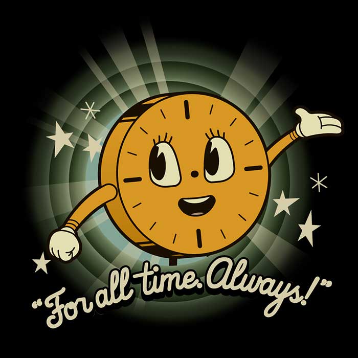 Harebrained's 'That's All The Time We Have' 3/4 Sleeve Raglan T-Shirt