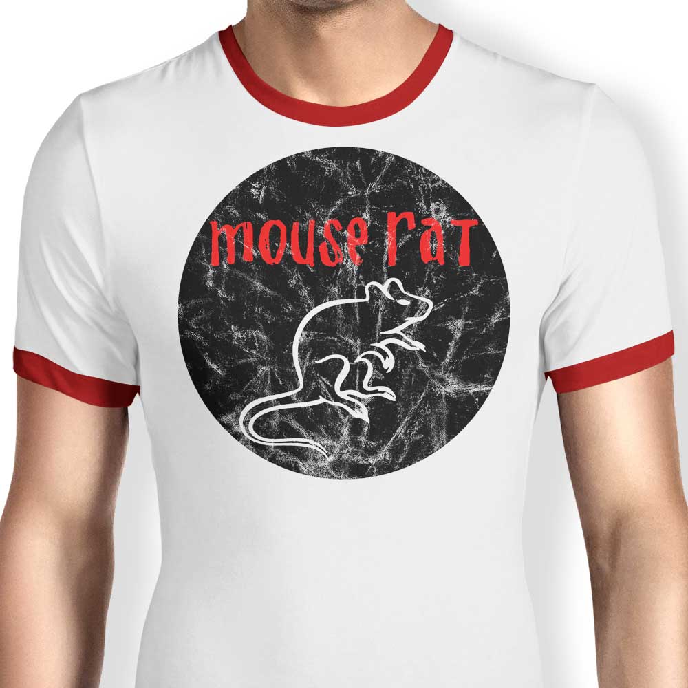 Men's FanFreak Mouse Rat-themed Ringer T-Shirt - Available in S to 4XL Sizes