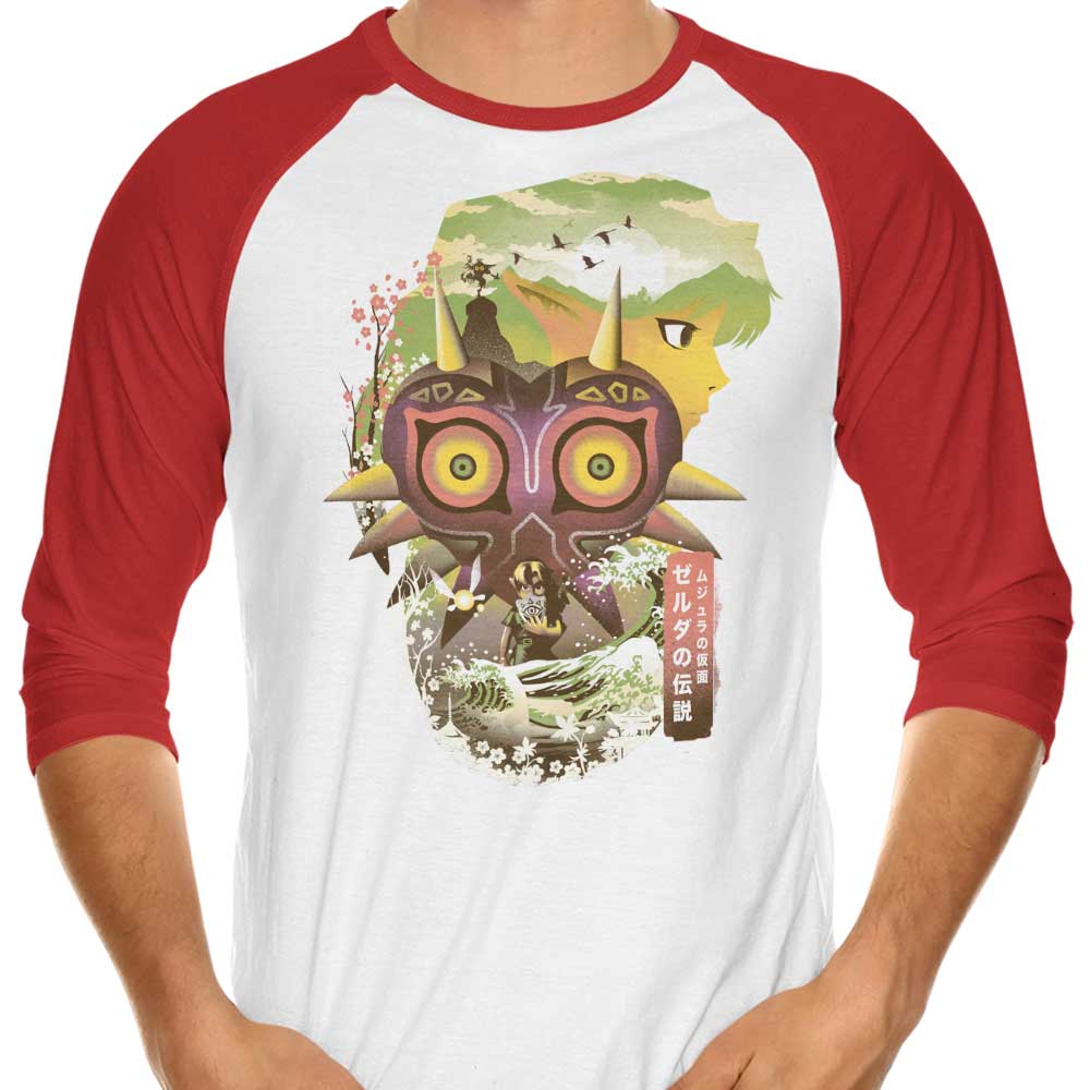 Ukiyo-e Fate 3/4 Sleeve Stylish Raglan T-Shirt