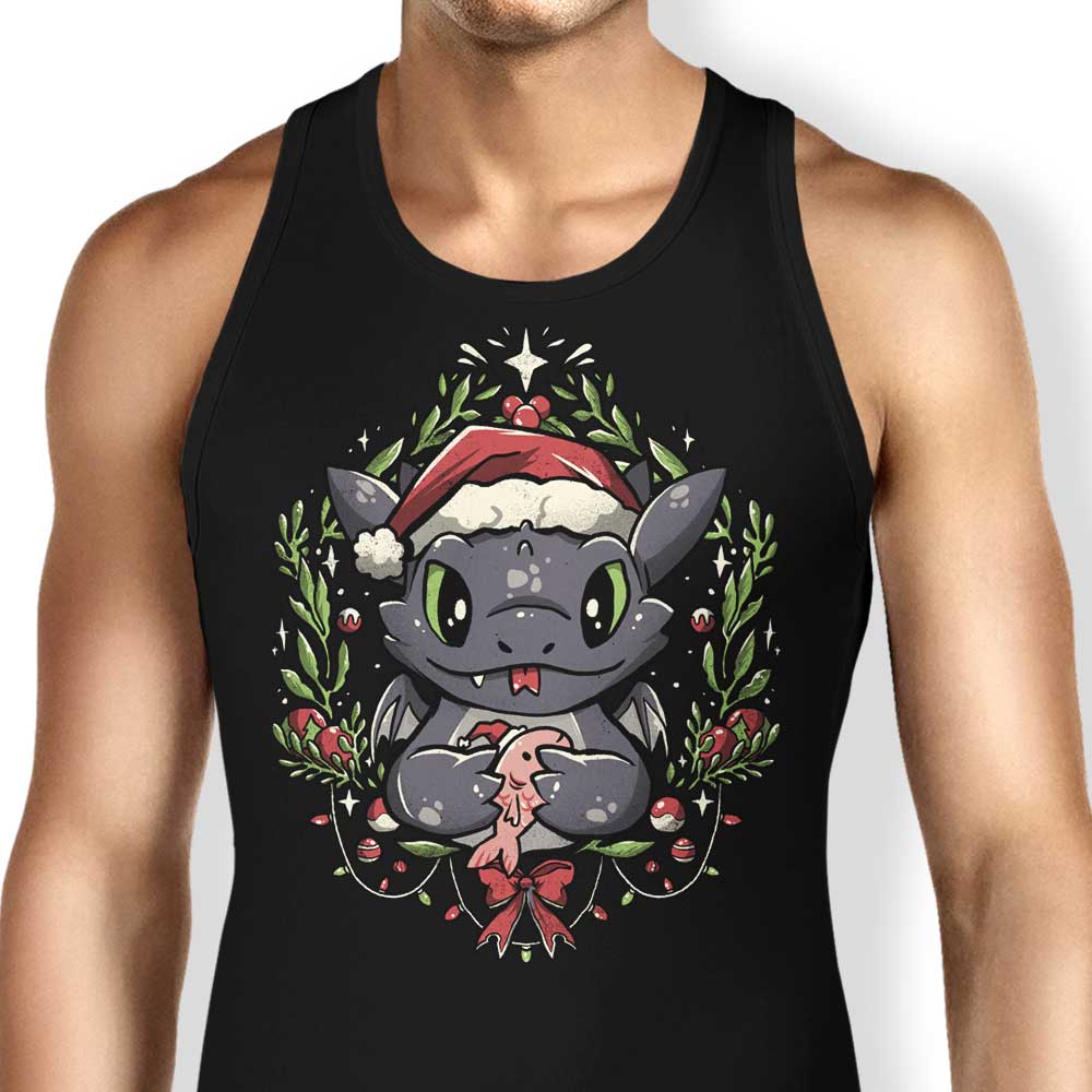 Dragon Christmas Themed Men's and Women's Unisex Tank Top
