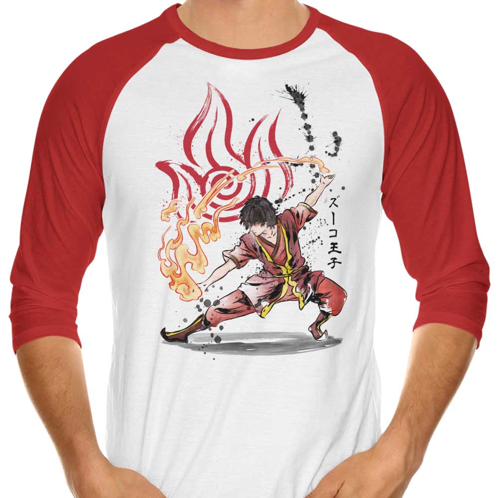 Fire Nation Power - Stylish 3/4 Sleeve Raglan T-Shirt