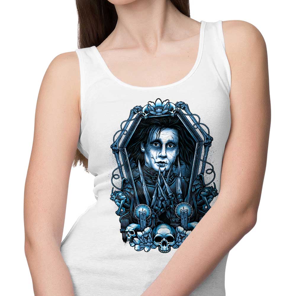 Glitchygorilla's Framed Scissors Comfortable Unisex and Women's Tank Tops