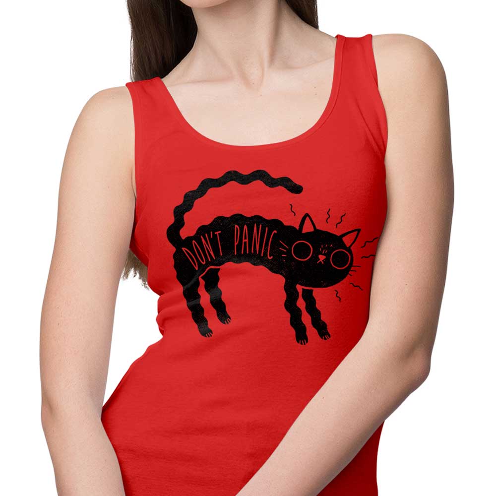 Comfortable 'Don't Panic' Men's and Women's Tank Tops