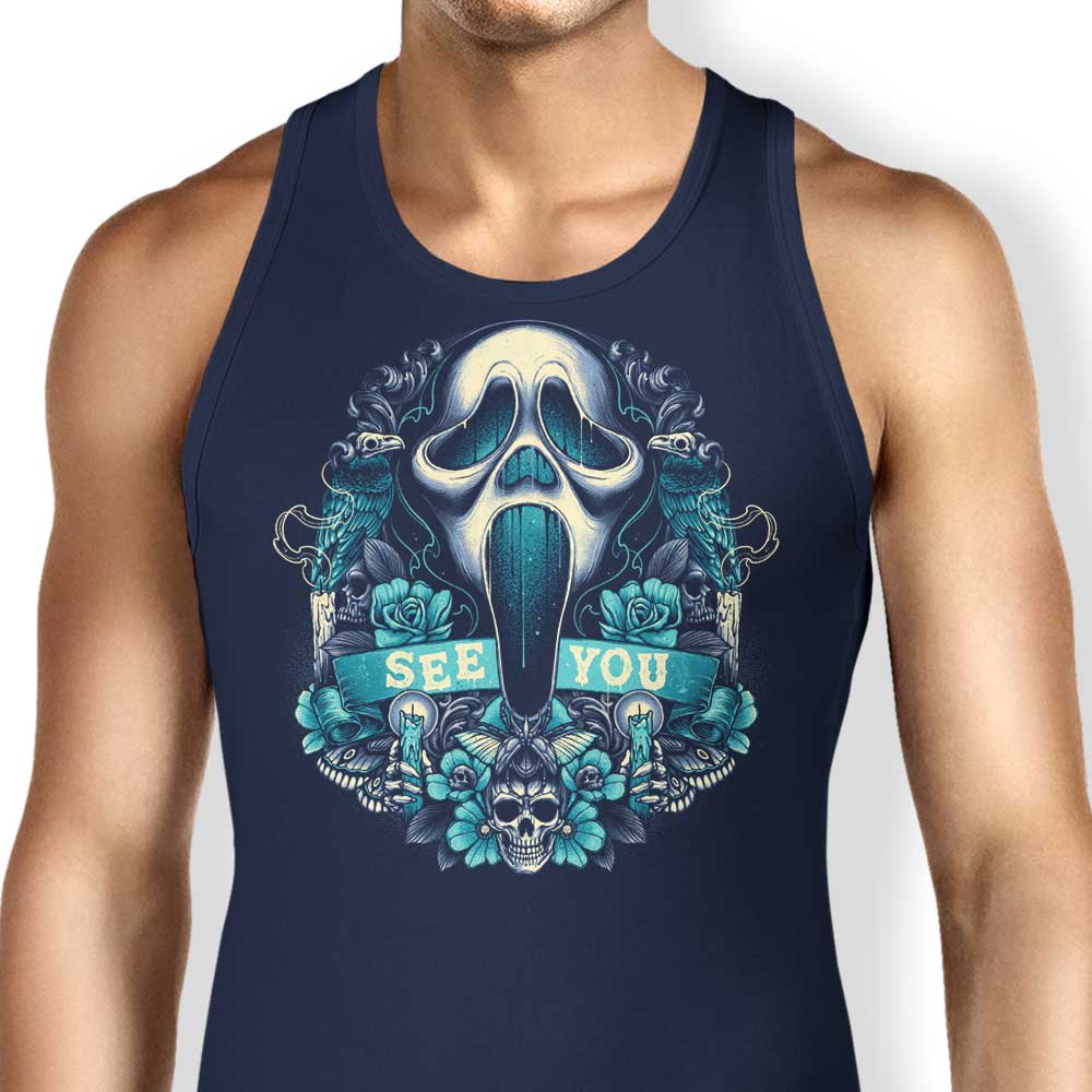 Glitchygorilla's Ghost Symbol Comfortable Tank Top for Men and Women