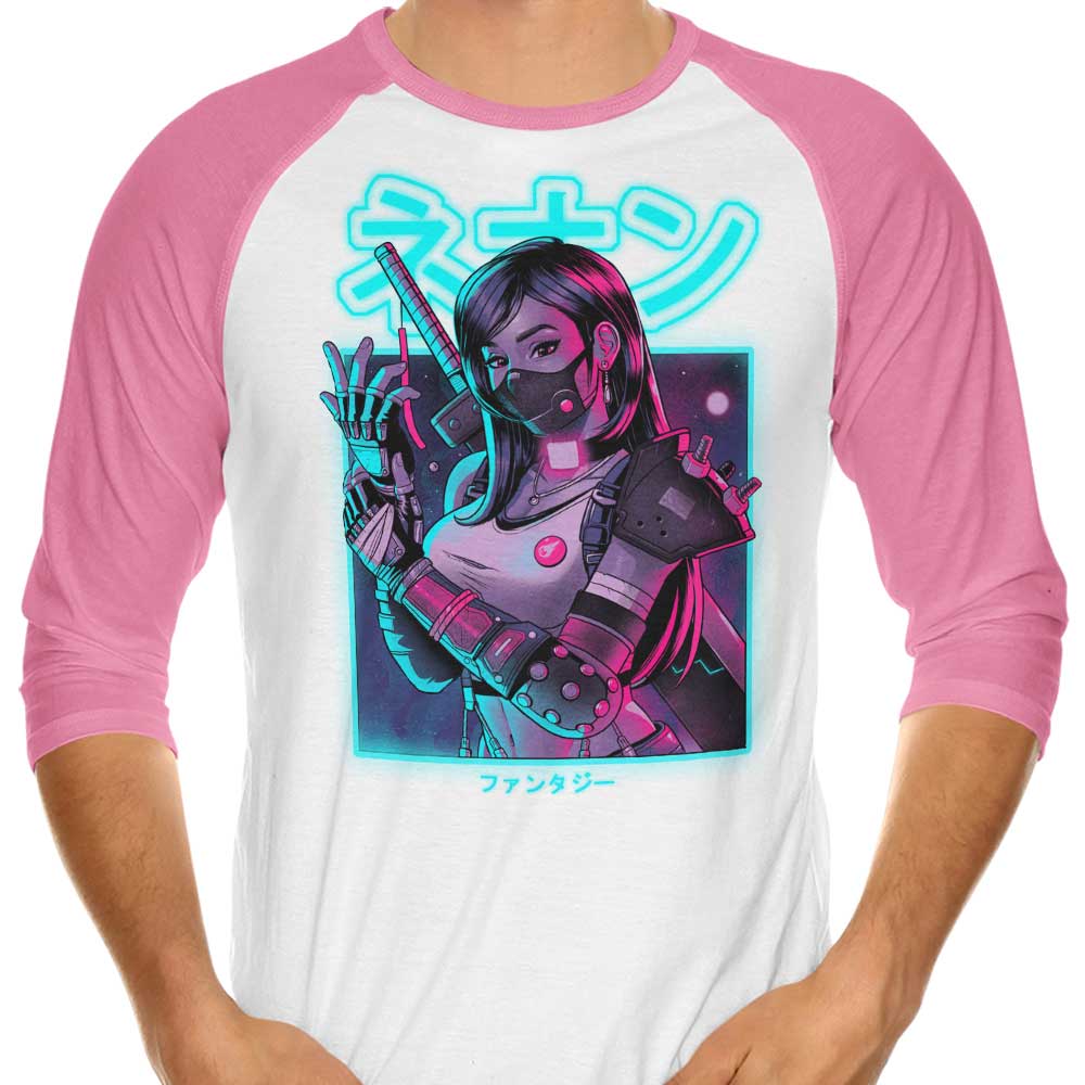 Bruno Mota's Neon Fantasy 3/4 Sleeve Raglan Stylish T-Shirt