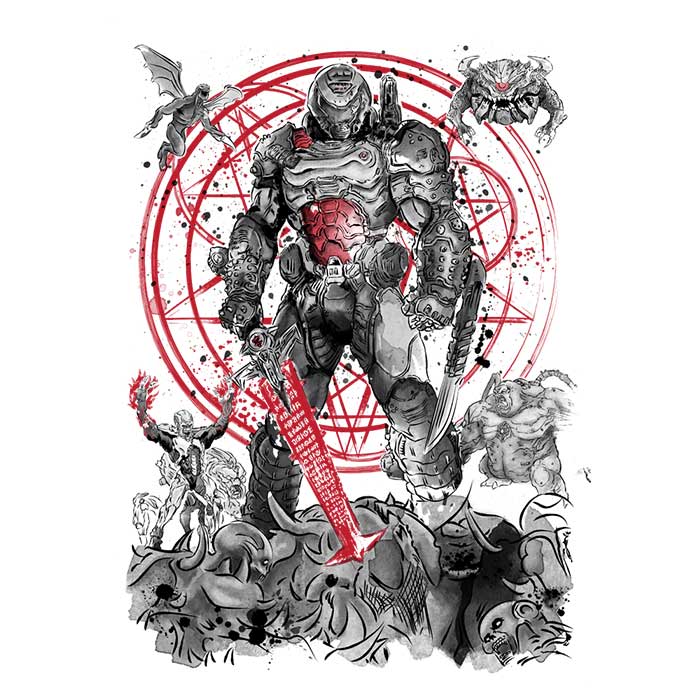 Dr. Monekers' Stylish 3/4 Sleeve Raglan 'Hell Walker' T-Shirt