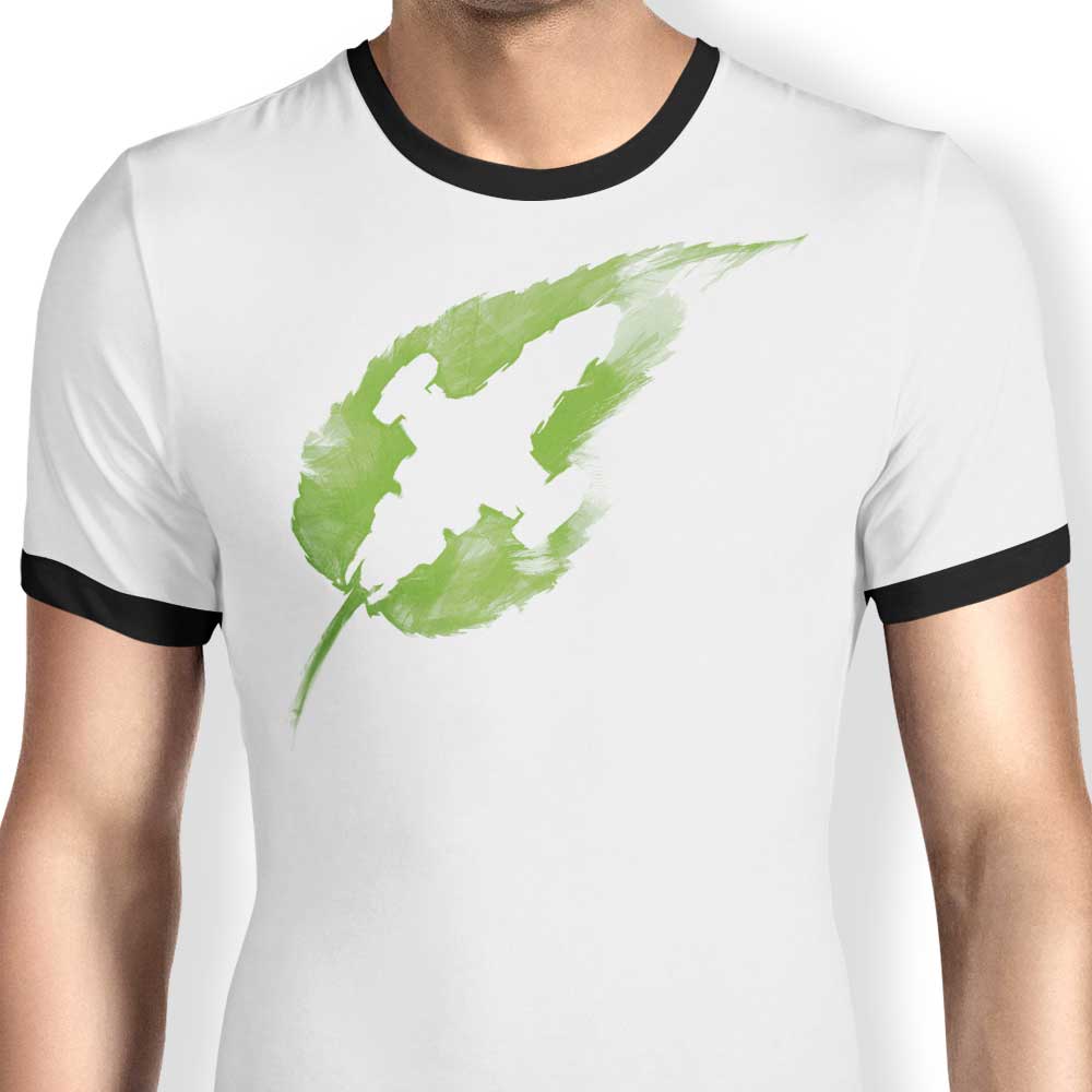 Stylish Vincent Carrozza's 'Leaf on the Wind' Ringer T - Shirt