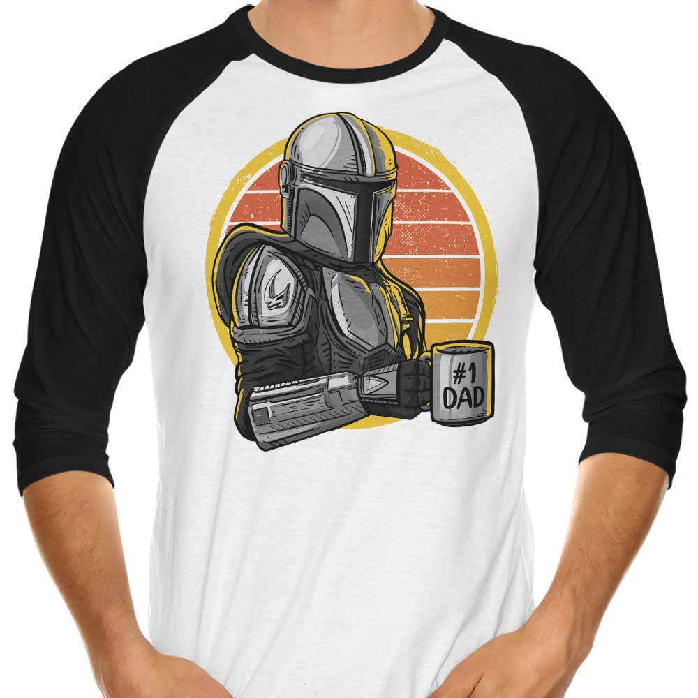 Galaxy's Top - Rated Dad 3/4 Sleeve Raglan T - Shirt