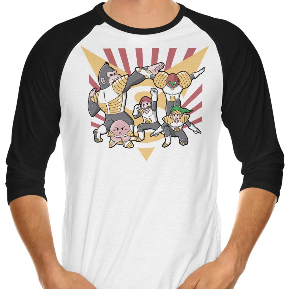 Smash Force Stylish 3/4 Sleeve Raglan Men's T-Shirt
