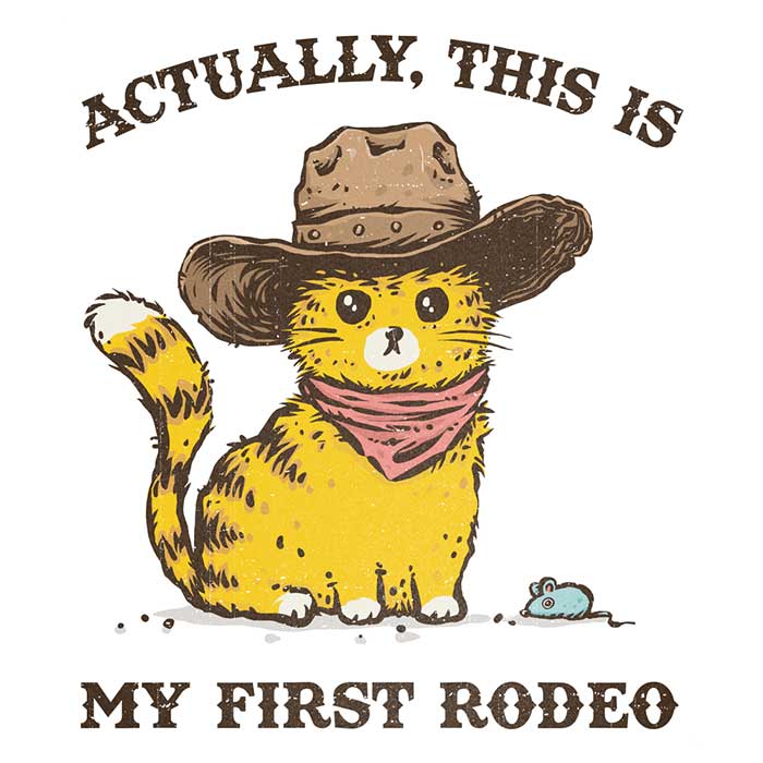My First Rodeo - Three - Quarter Sleeve Raglan Style T - Shirt for a Unique Look
