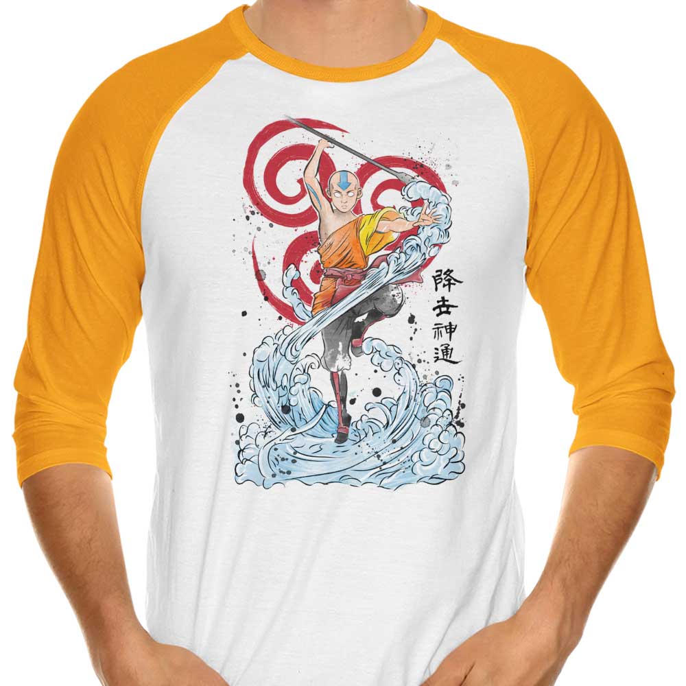 Air Nomads' Might - 3/4 Sleeve Raglan Style T-Shirt