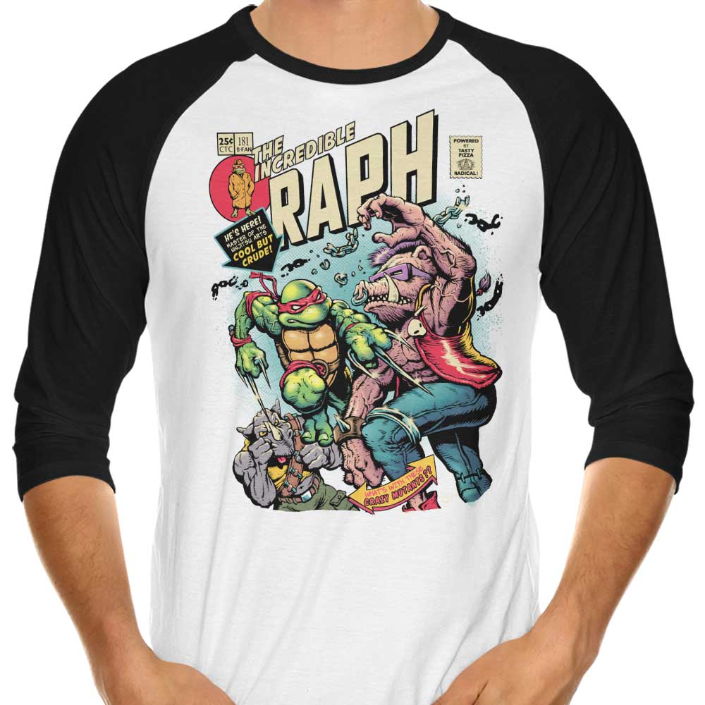 The Marvelous Raph - Three - Quarter Sleeve Raglan Style T - Shirt for Fashion Lovers
