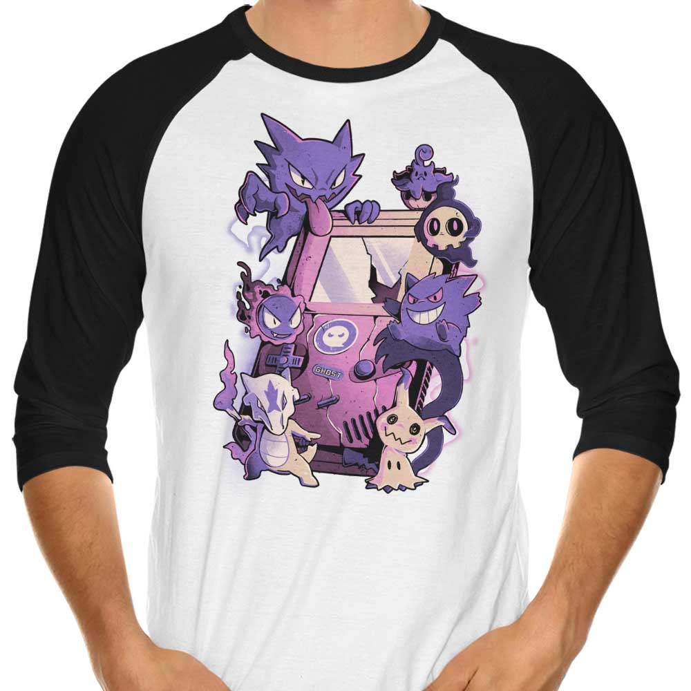 Arigatees Ghost Game 3/4 Sleeve Raglan Stylish T-Shirt