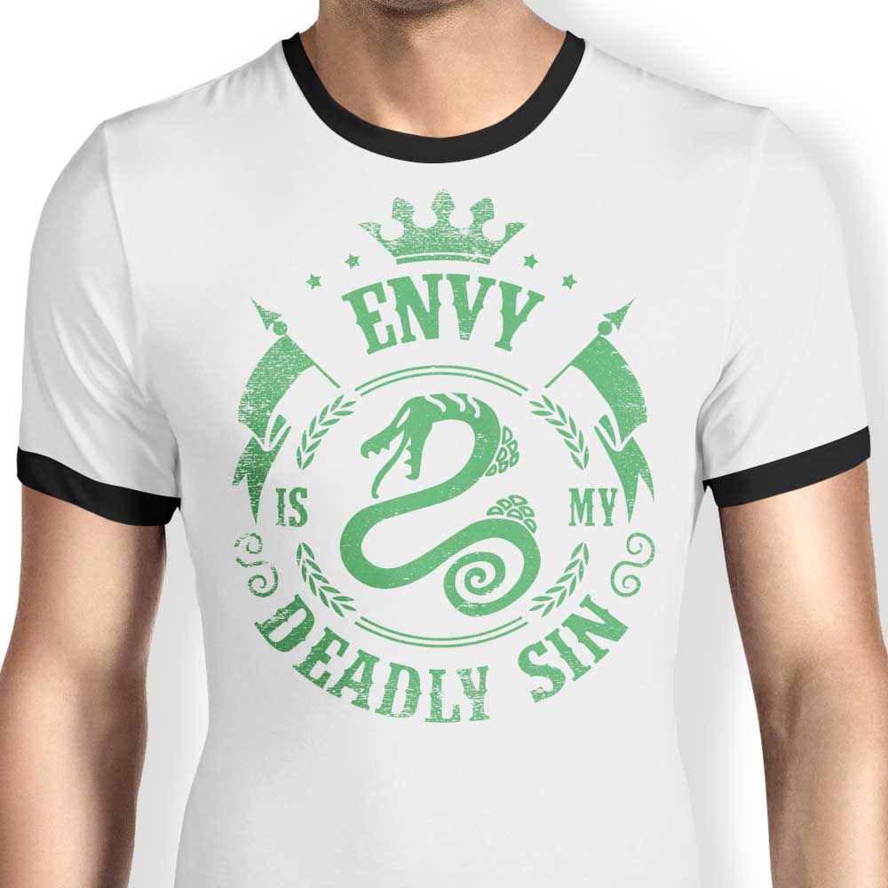 Sinful Envy - Men's Ringer Style T-Shirt from Typhoonic Art