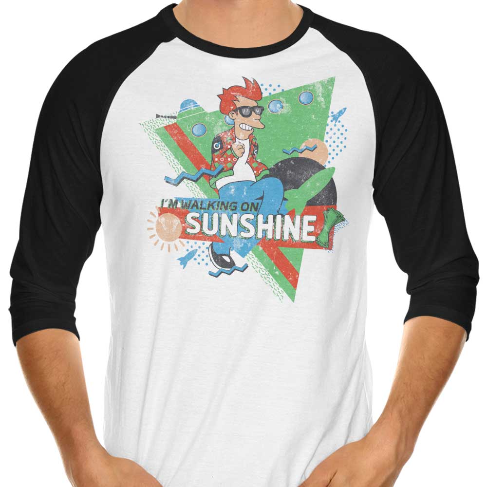 Sunshine-inspired 3/4 Sleeve Raglan T-Shirt by Mitch Ludwig
