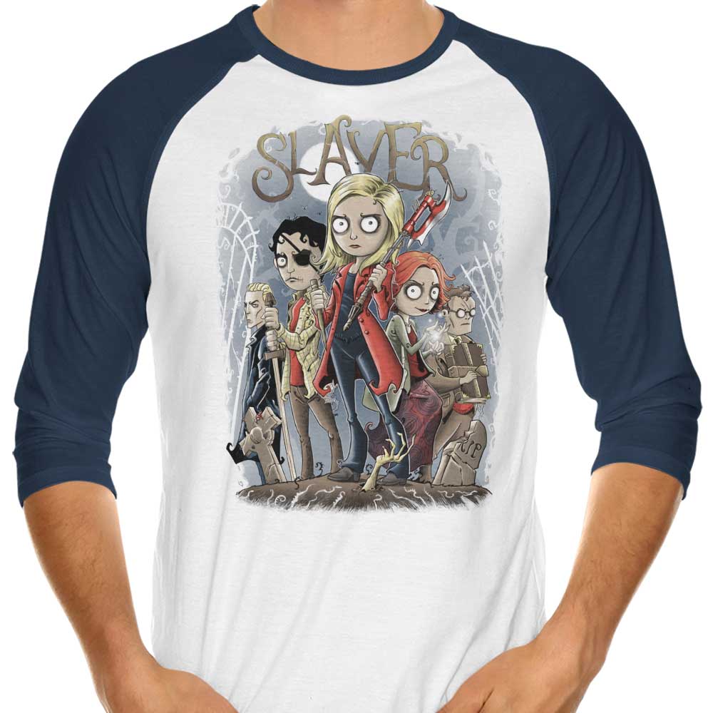 Slayer Men's 3/4 Sleeve Raglan Style Casual T-Shirt
