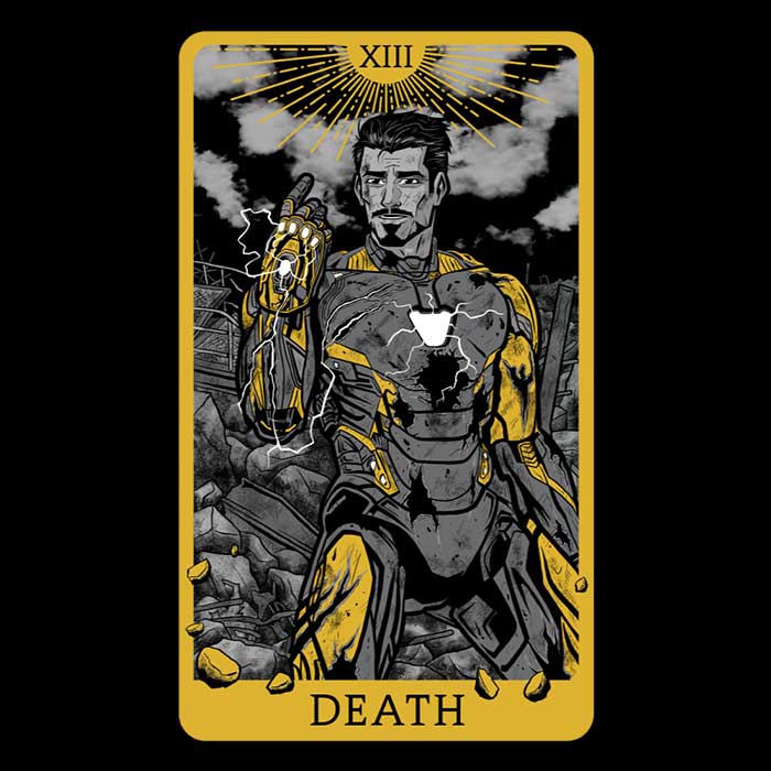 Tarot-themed Death Ringer Style Men's T-Shirt for Fashionable Wear