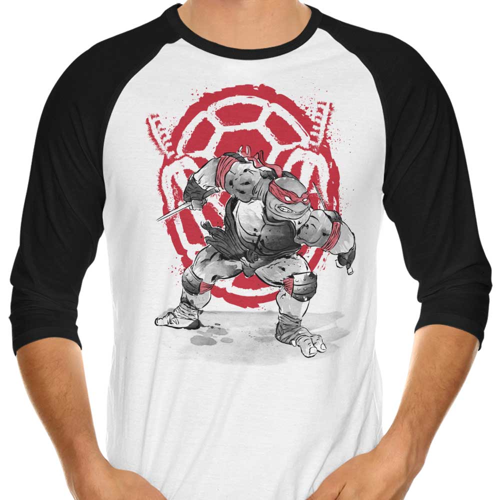 Dr. Monekers Sai Sumi-e Style Three - Quarter Sleeve Raglan Casual T - Shirt