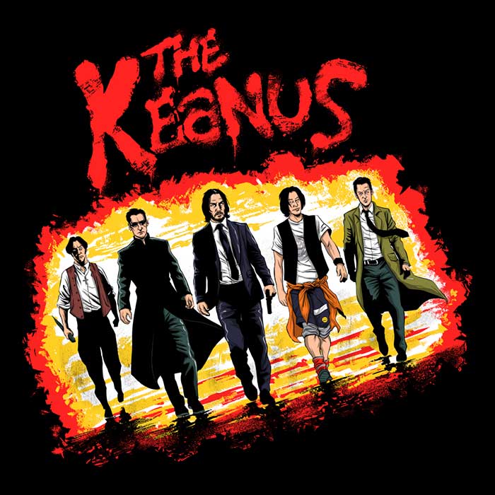 Zascanauta's The Keanu's Three - Quarter Sleeve Raglan Style T - Shirt