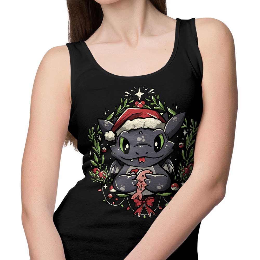 Dragon Christmas Themed Men's and Women's Unisex Tank Top