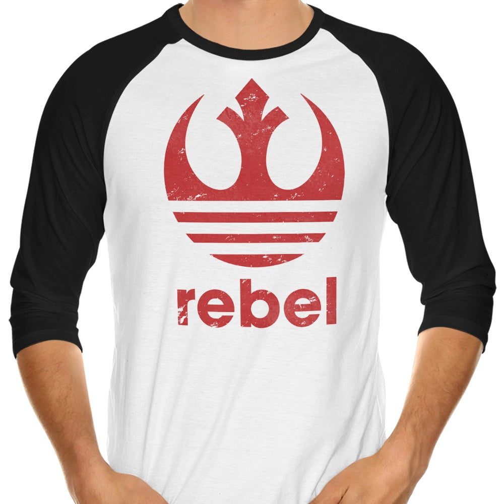 Classic Rebel 3/4 Sleeve Raglan Stylish T-Shirt