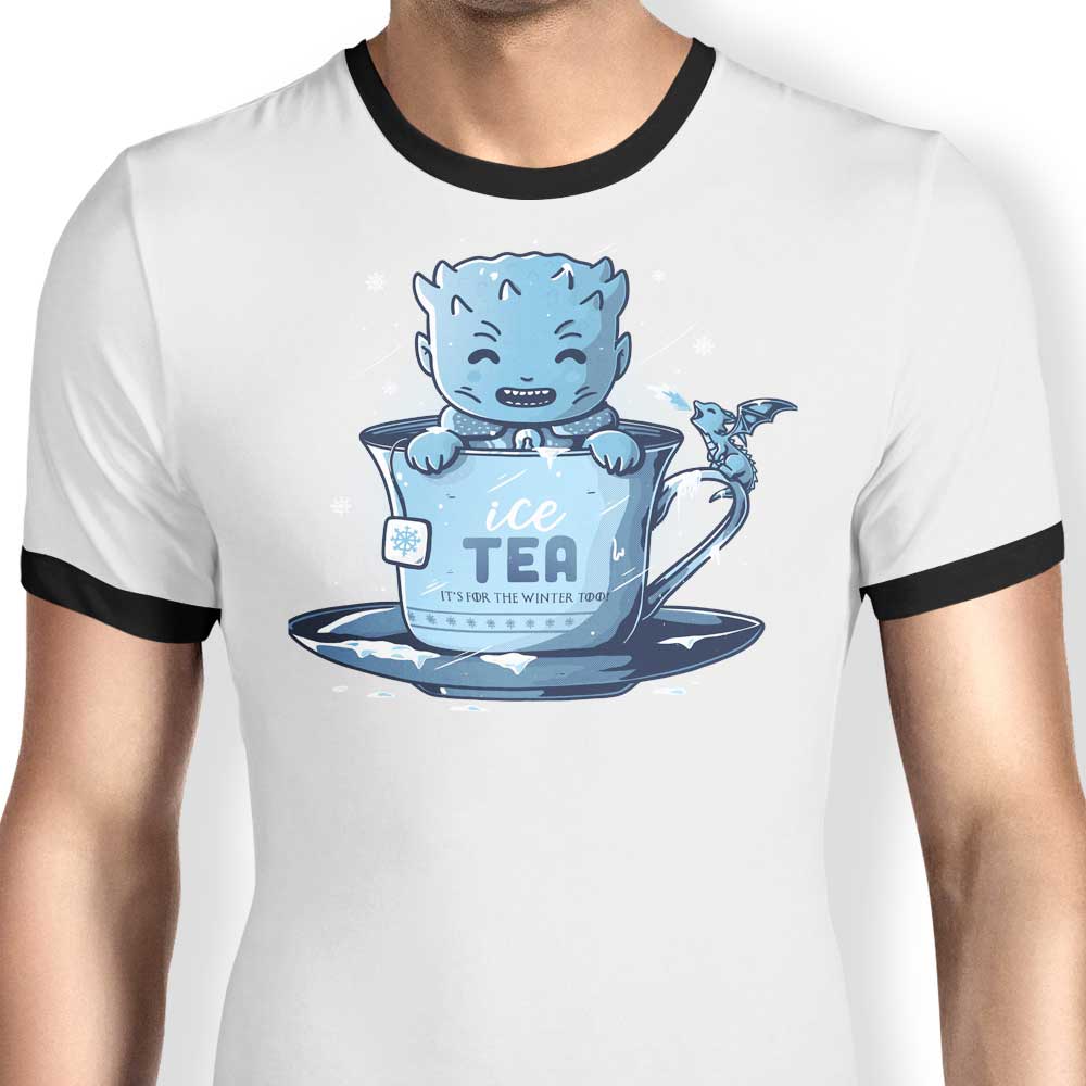 Wight Tea Branded Men's Ringer Style T-Shirt