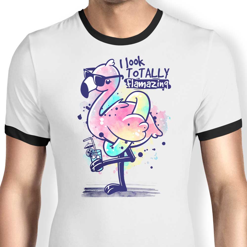 Totally Awesome - Men's Ringer Style Cotton T-Shirt