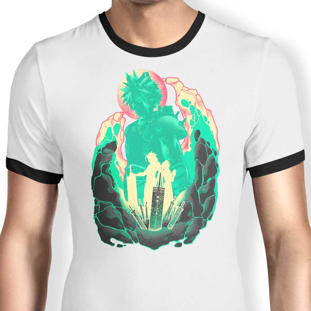 Hypertwenty's Buster Sword Successor Inspired Men's Ringer Style T-Shirt