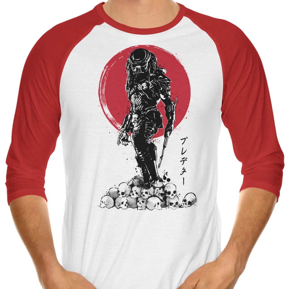 Cool Yautja Hunter 3/4 Sleeve Raglan Casual T-Shirt