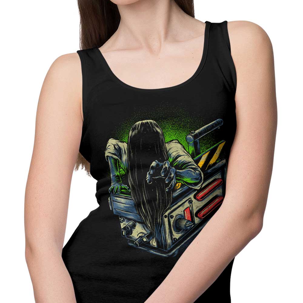 Glitchygorilla's Captured Ghost Design Men's and Women's Comfortable Tank Tops