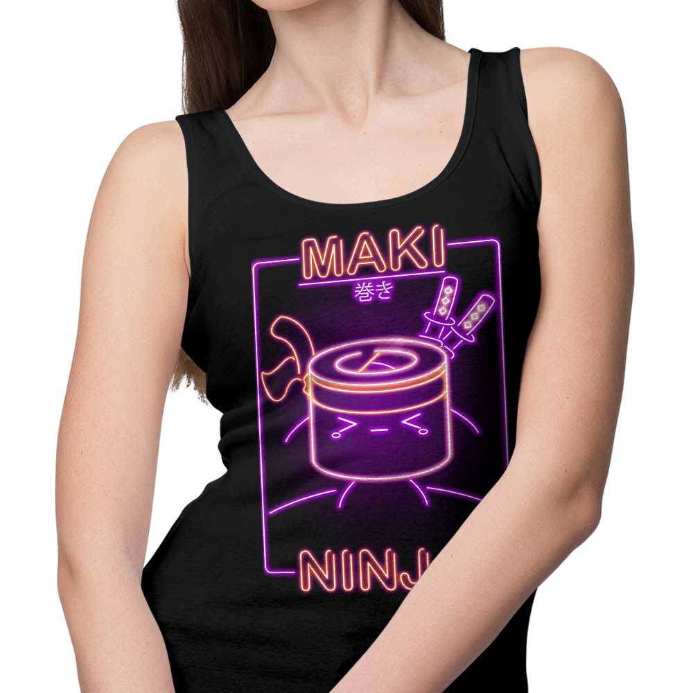 Donnie Illustrations' Neon Maki - Ninja Men's and Unisex/ Women's Fashionable Tank Tops