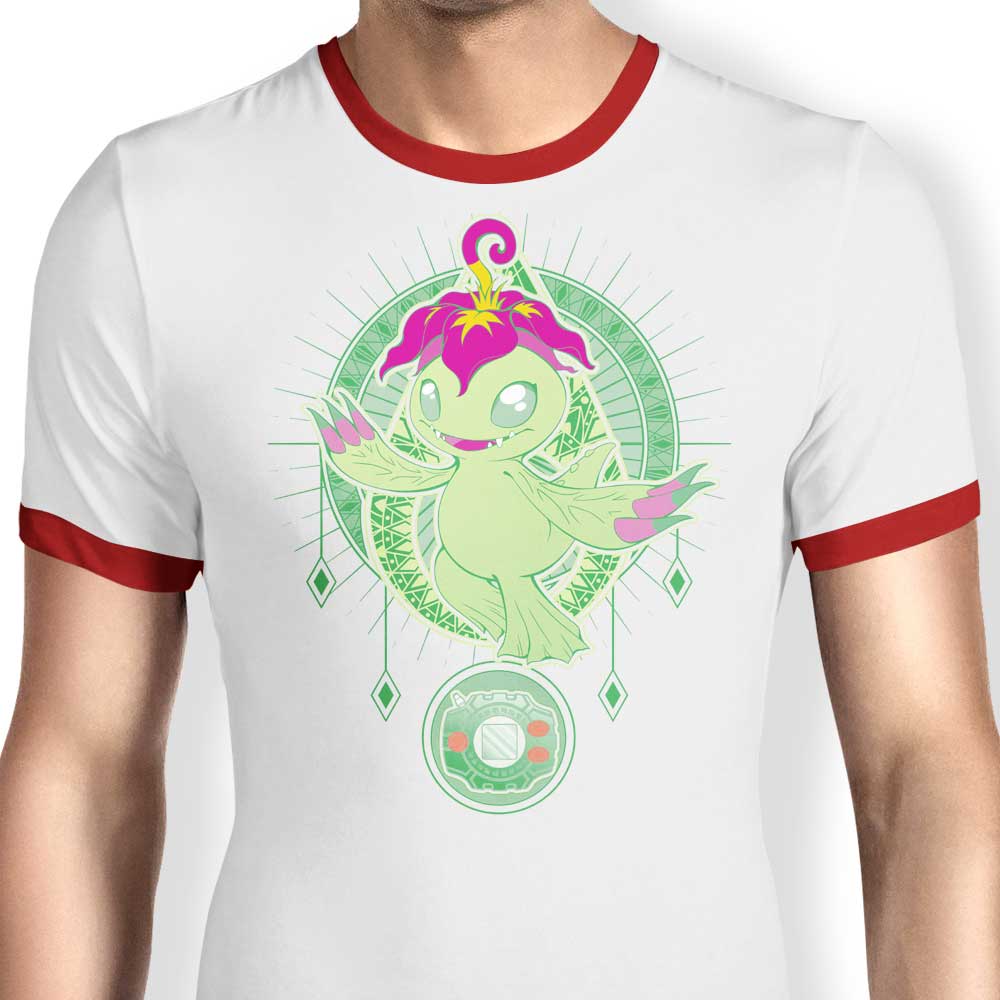 Sincerity Crest Men's Ringer Style T-Shirt from Chocolate Raisin Fury