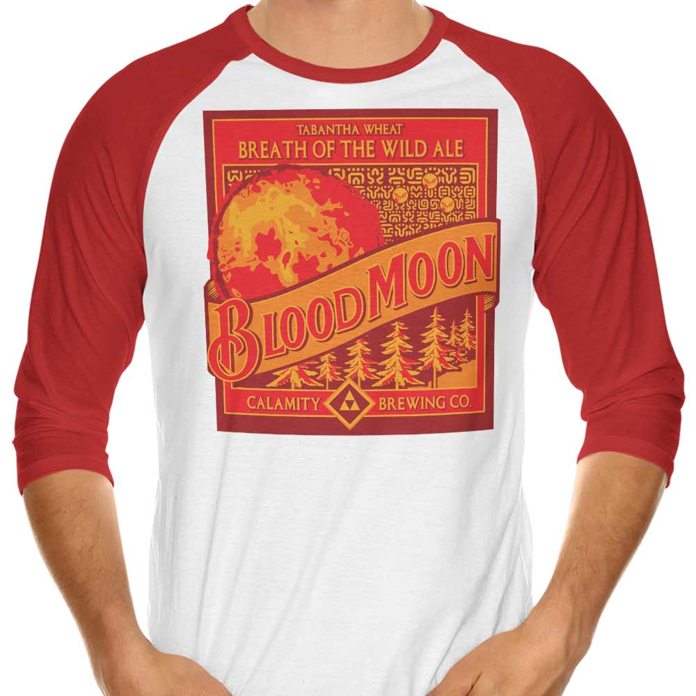 Stunning Blood Moon Design 3/4 Sleeve Raglan T-Shirt