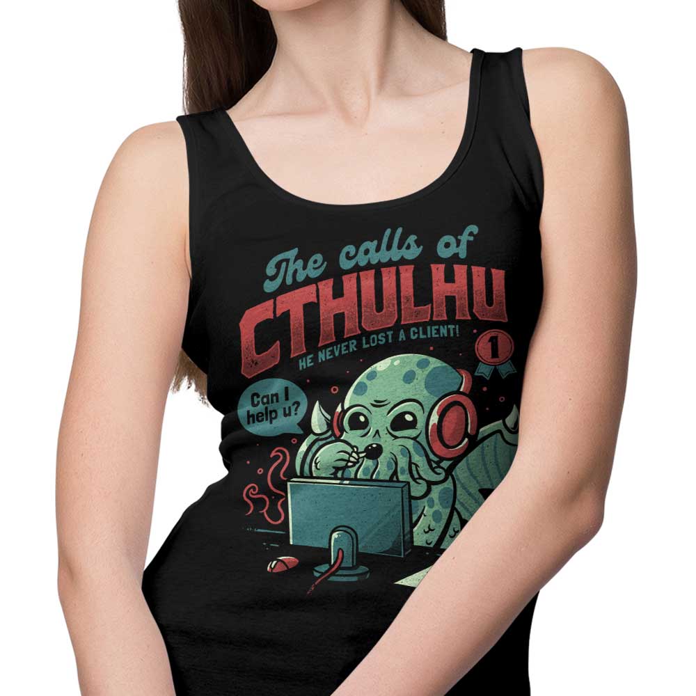 Edu.ely's Comfortable Cthulhu Calls Tank Tops for Men and Women