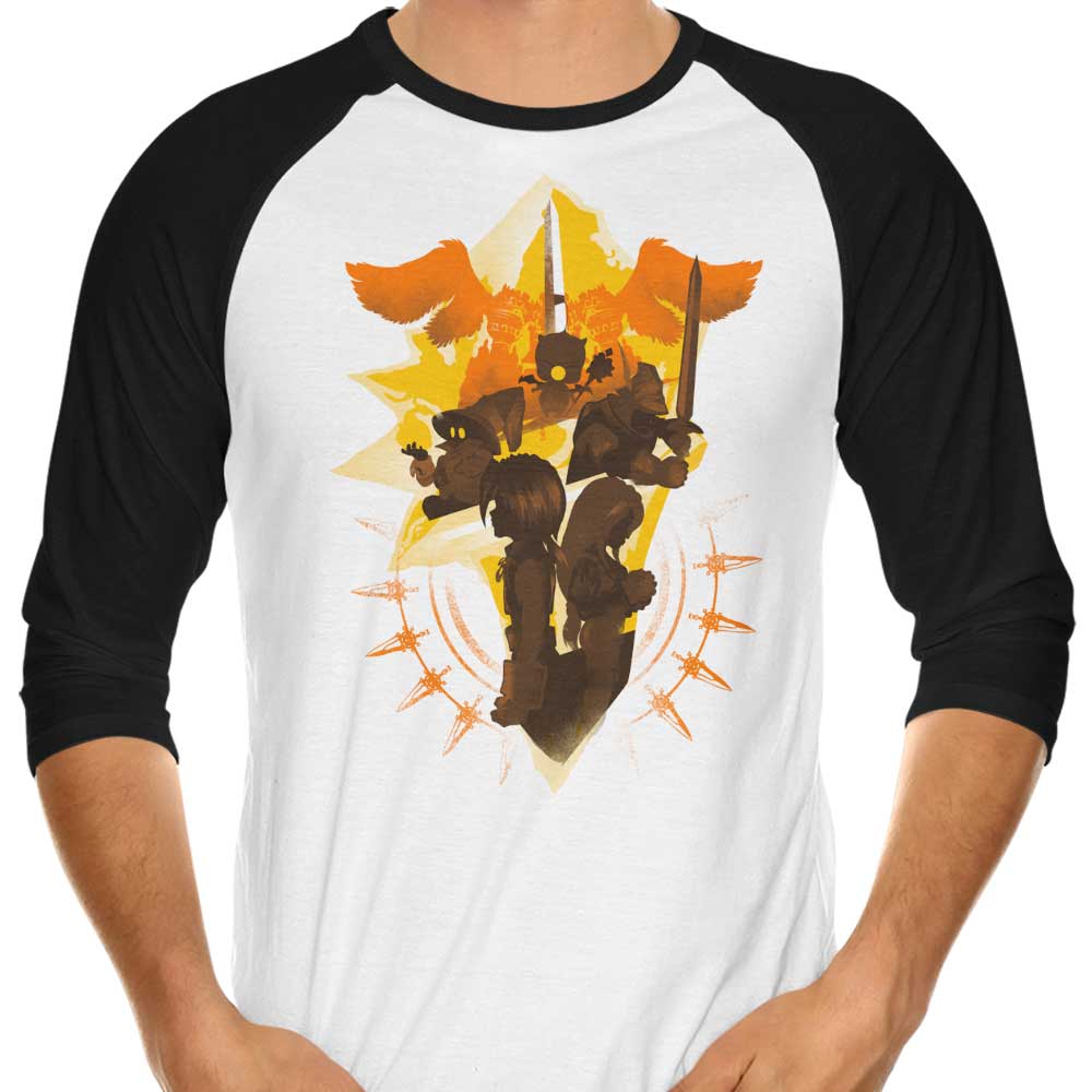 Hypertwenty's Melodies Of IX 3/4 Sleeve Raglan Style Casual T-Shirt