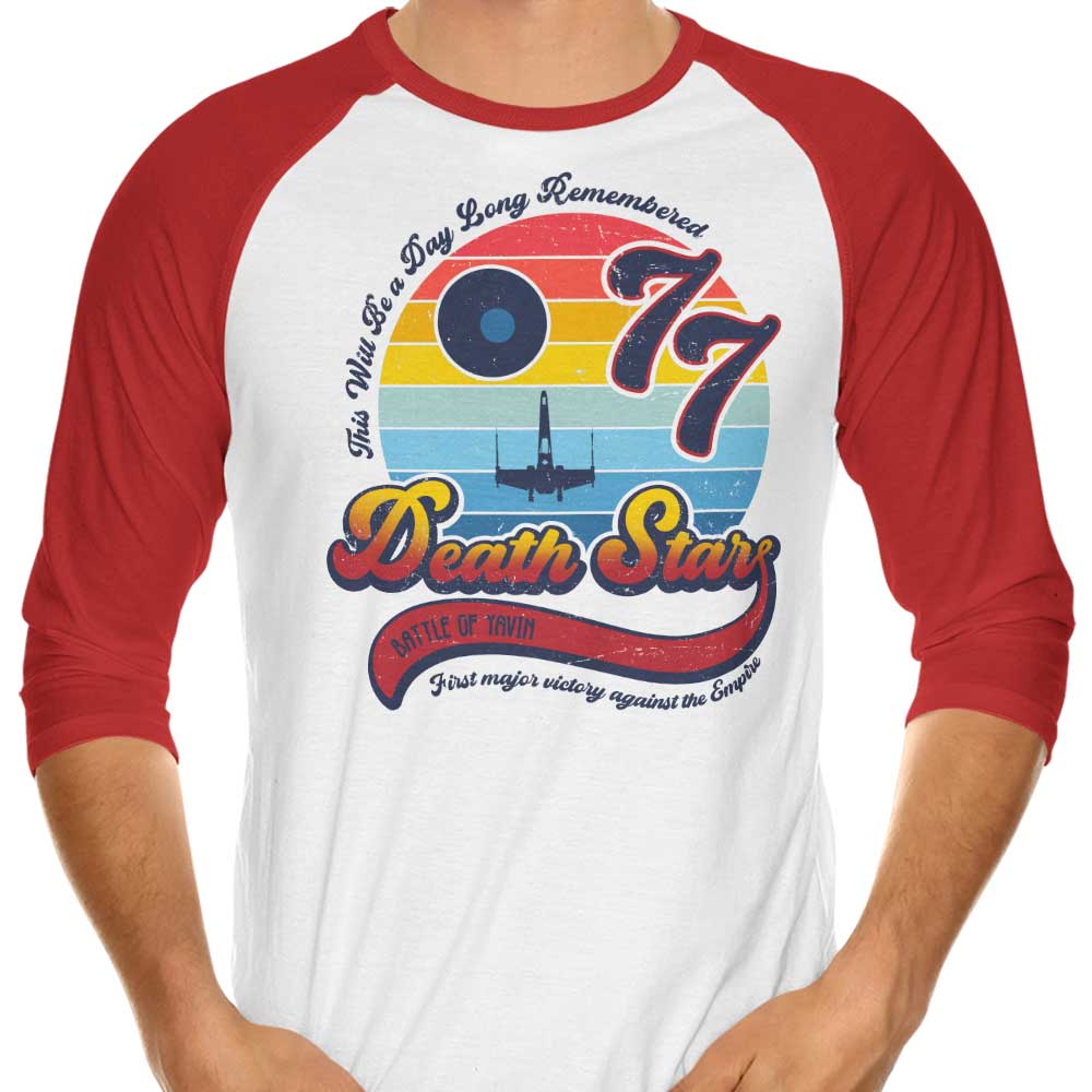 Unforgettable Day - 3/4 Sleeve Raglan T-Shirt by Dr. Monekers
