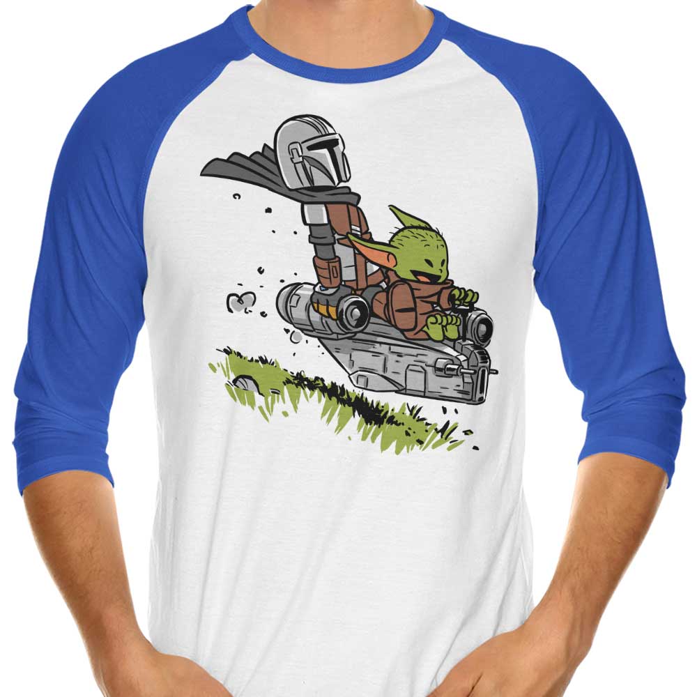 AlbertoCubatas' Mando and Child 3/4 Sleeve Raglan Style T - Shirt