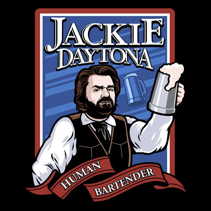 Jackie Daytona Men's 3/4 Sleeve Raglan Casual T-Shirt