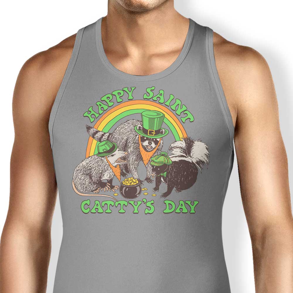 Happy Saint Catty's Day - Comfortable and Stylish Tank Tops for Men, Women, and Unisex