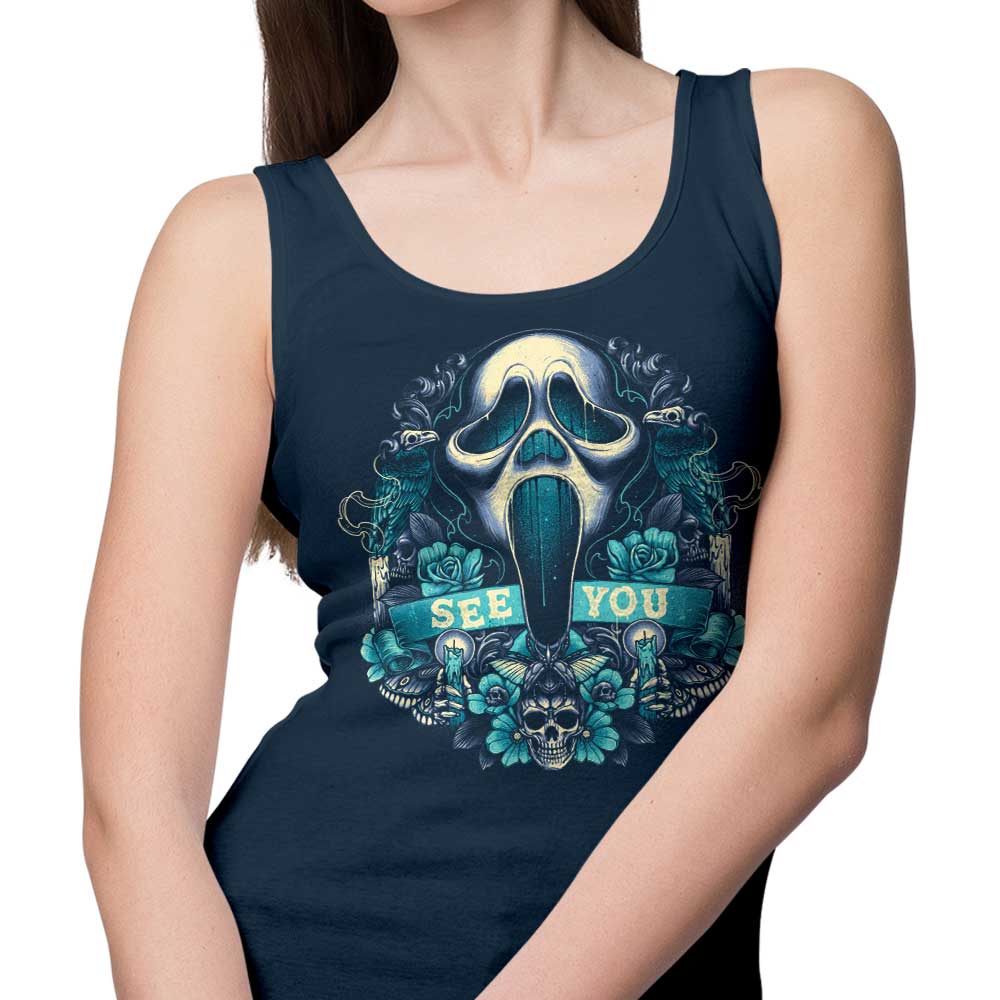 Glitchygorilla's Ghost Symbol Comfortable Tank Top for Men and Women