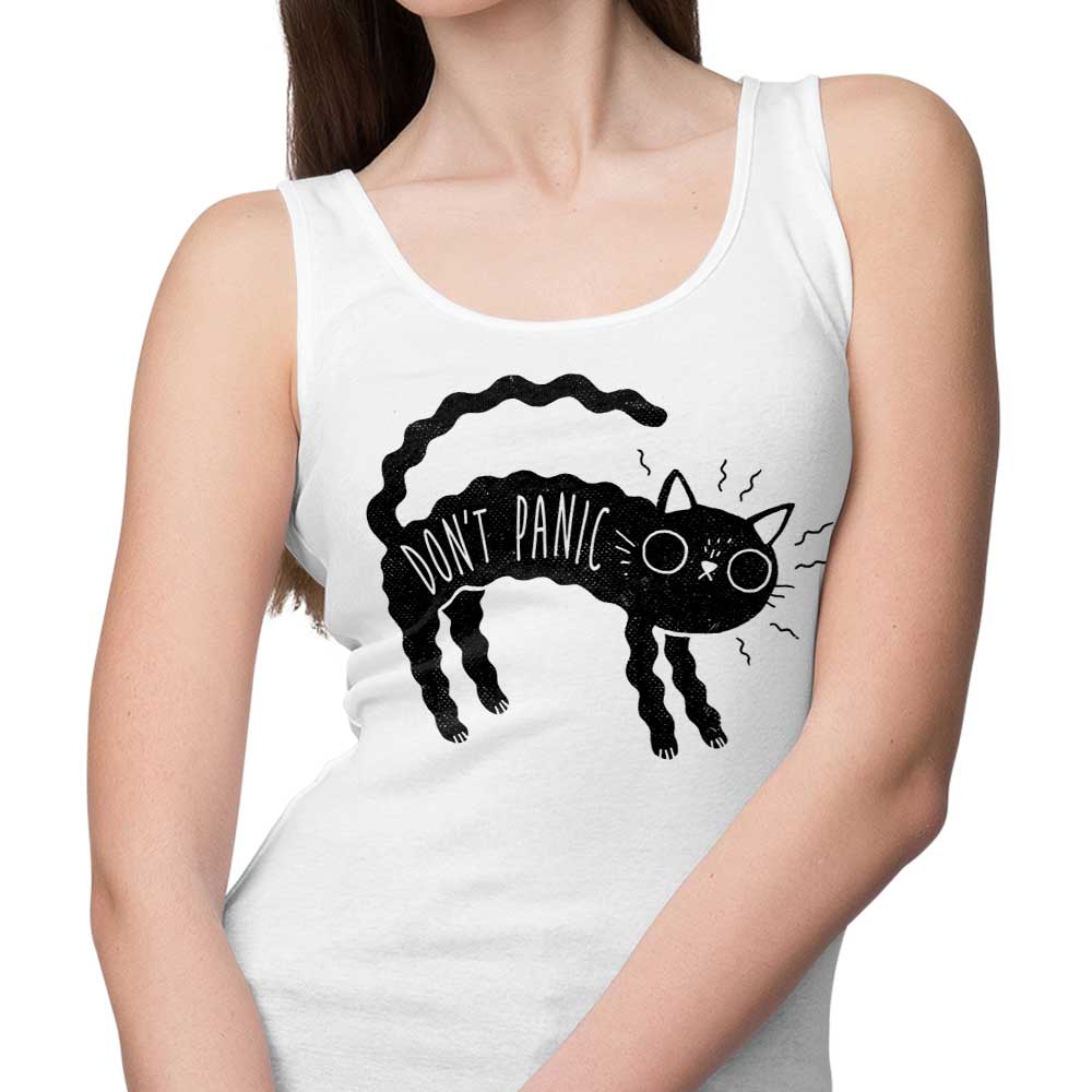 Comfortable 'Don't Panic' Men's and Women's Tank Tops