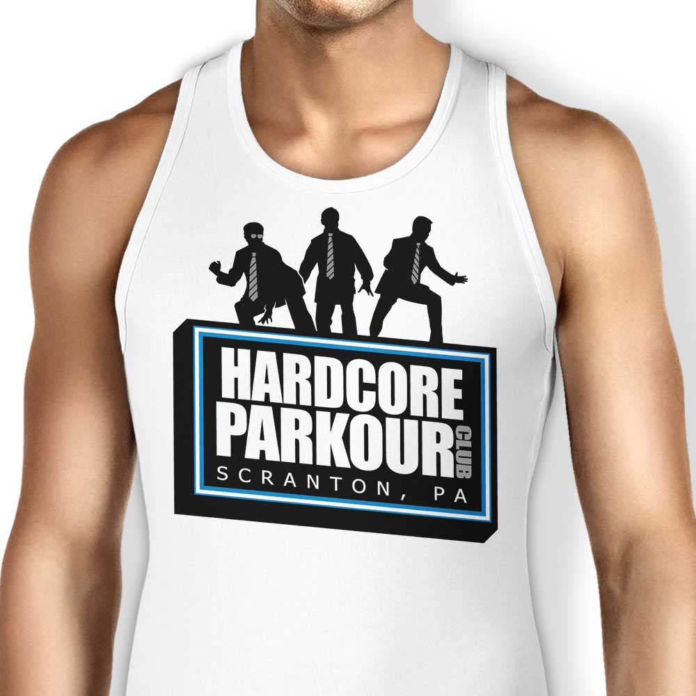 Hardcore Parkour-themed Men's Tank Top