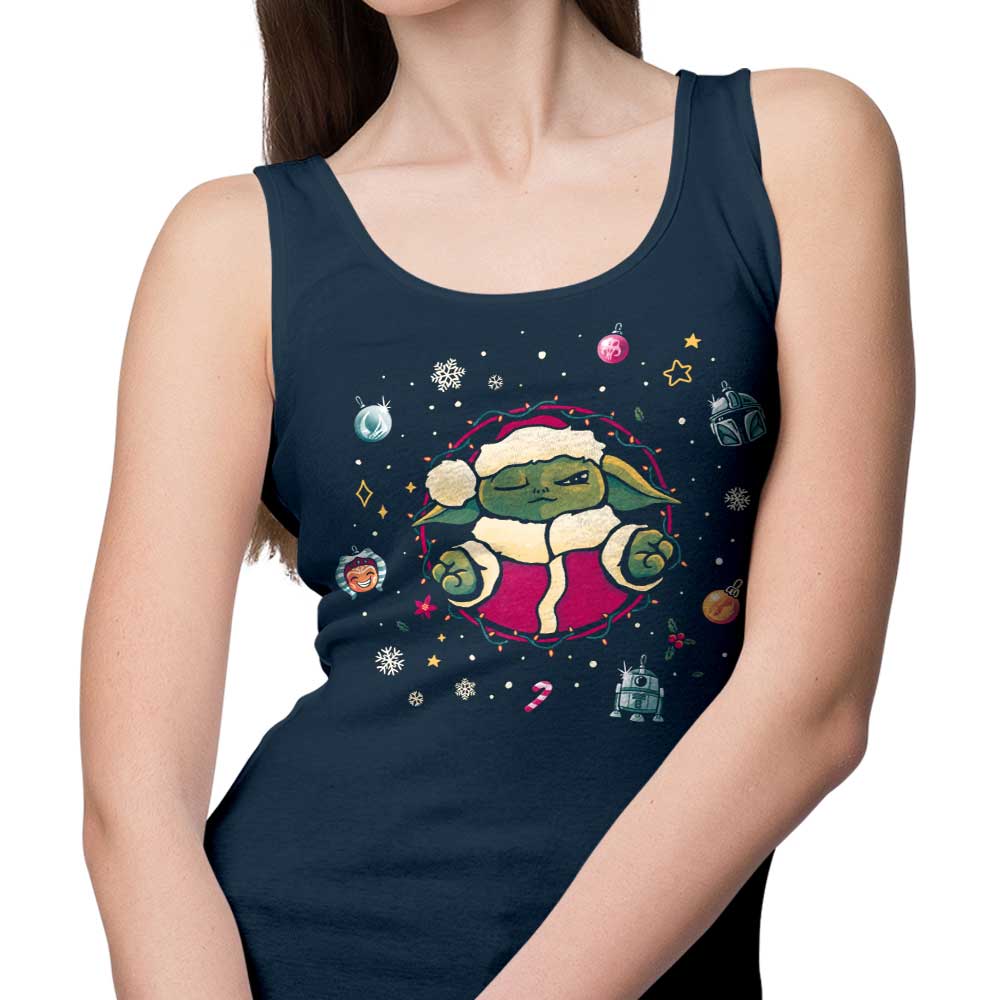 Teesgeex Christmas Tree Meditation-themed Men's and Women's Unisex Tank Tops