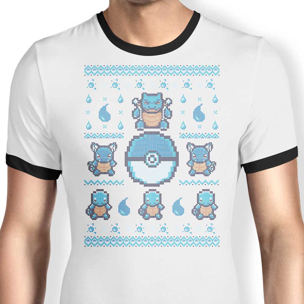 Typhoonic Art Men's Water Trainer Ringer T-Shirt in S to 4XL Sizes