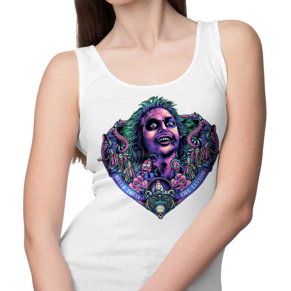 Glitchygorilla's Soft and Comfortable Ghost Groom Tank Tops for Men and Women