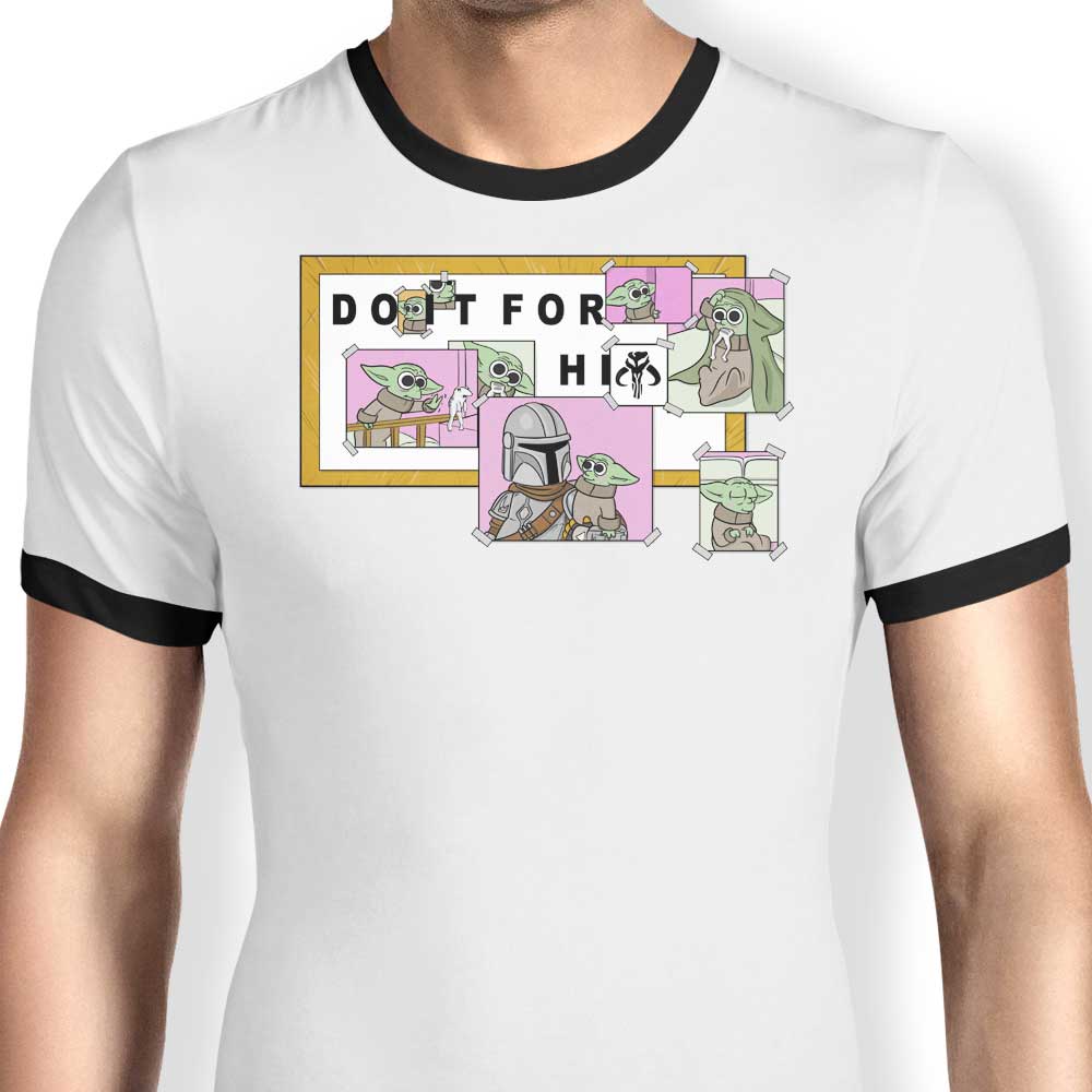 MarianoSan's Men's 'Do It For Him' Ringer Style T-Shirt