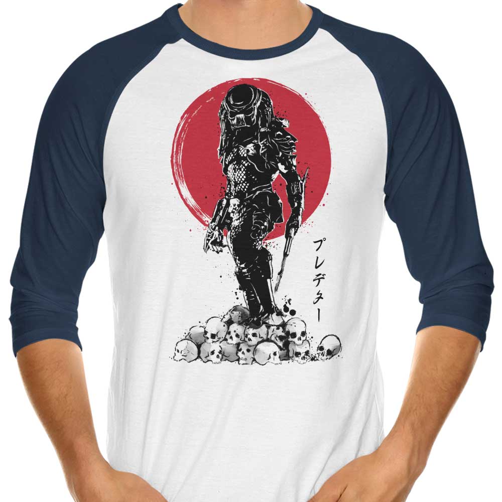 Cool Yautja Hunter 3/4 Sleeve Raglan Casual T-Shirt