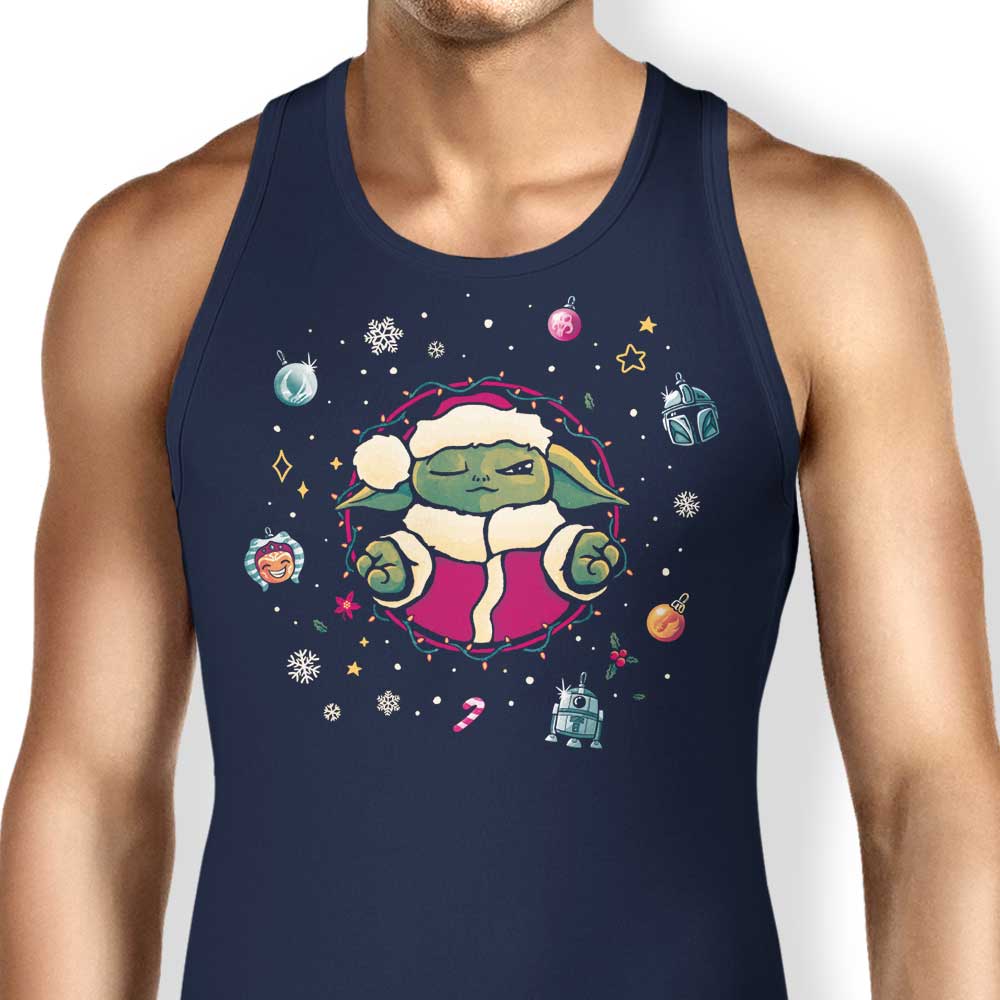 Teesgeex Christmas Tree Meditation-themed Men's and Women's Unisex Tank Tops