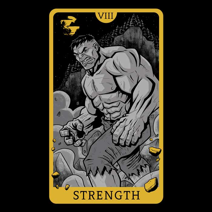 Danielmorris1993's Tarot Strength Men's Ringer T-Shirt in S - 4XL Sizes
