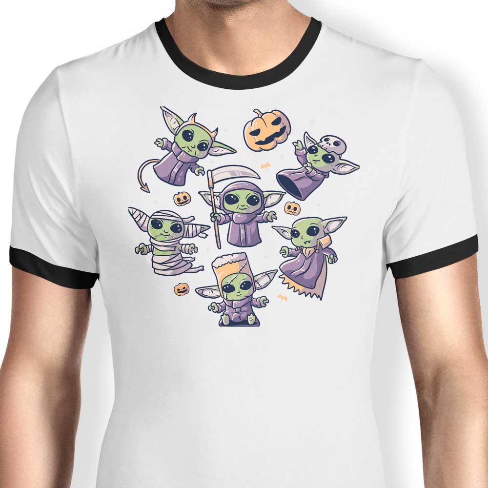 Edu.ely's Spooky Halloween-themed Ringer T-Shirt for Children